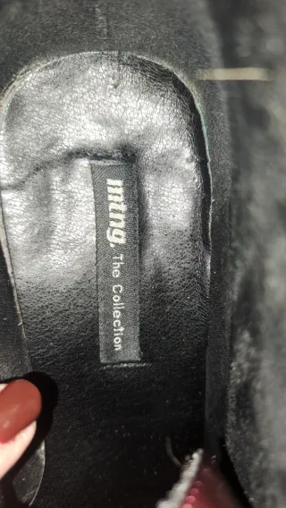 Botas de cuero burdeos con cordones