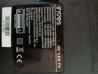 Televisor LED INVES 40 Negro