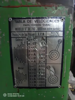 Torno Zubal C 750/1000