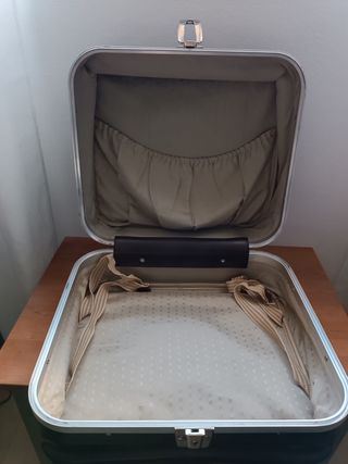 Maleta Vintage Efecto Piel - Etiqueta Iberia