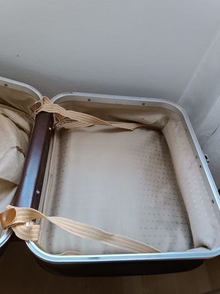 Maleta Vintage Efecto Piel - Etiqueta Iberia