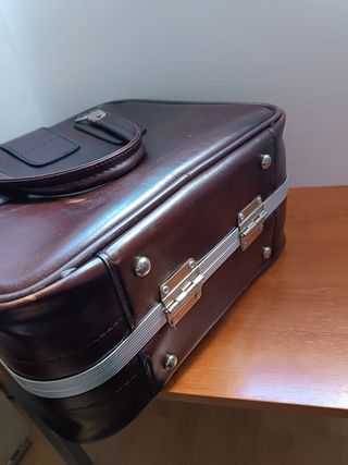 Maleta Vintage Efecto Piel - Etiqueta Iberia