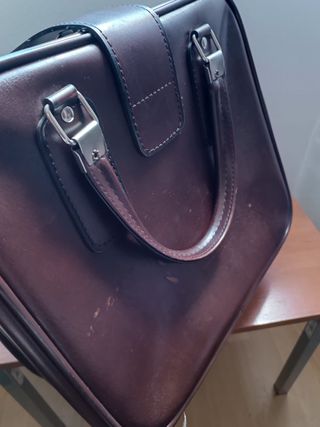 Maleta Vintage Efecto Piel - Etiqueta Iberia