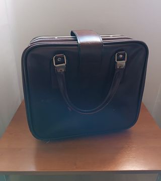 Maleta Vintage Efecto Piel - Etiqueta Iberia