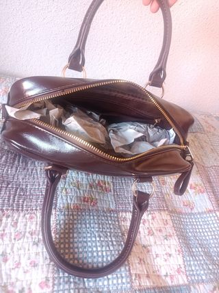 Bolso marrón Stradivarius mediano