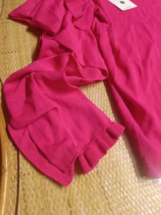 Jersey Uterqüe rosa volantes