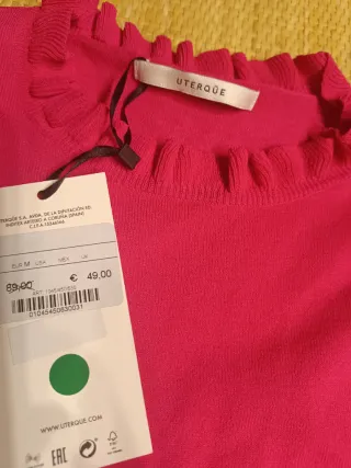 Jersey Uterqüe rosa volantes