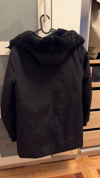 Abrigo Zara Negro Impermeable Invierno