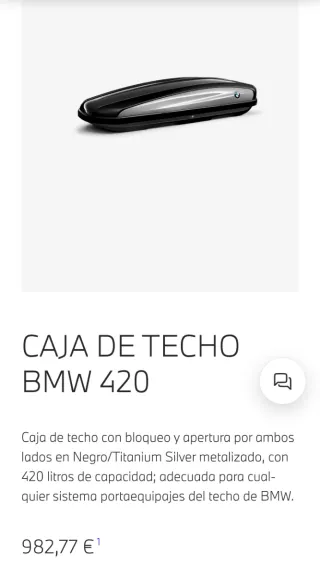 Cofre Techo BMW con Baca