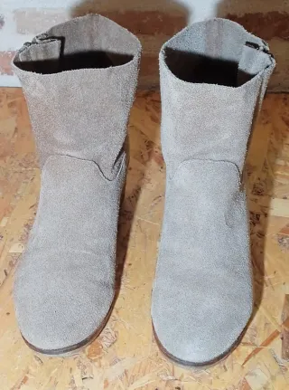 Botines Pull&Bear ante Camel Talla 38