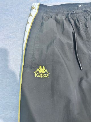 Pantalón Kappa Negro y Dorado