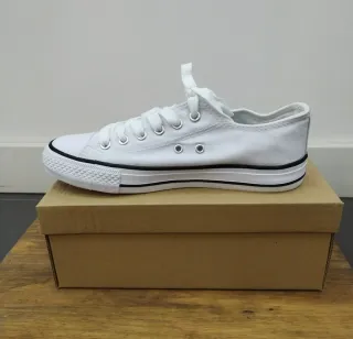 Bambas de tela blancas talla 36 al 40