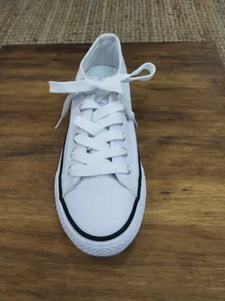 Bambas de tela blancas talla 36 al 40