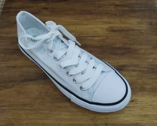 Bambas de tela blancas talla 36 al 40