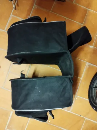 Alforjas Bici y Portabultos Negro