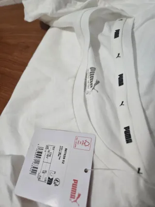 Camiseta Puma Niños Blanca