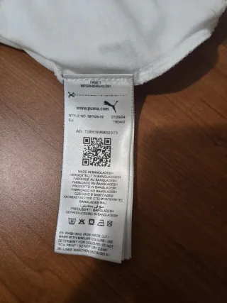 Camiseta Puma Niños Blanca