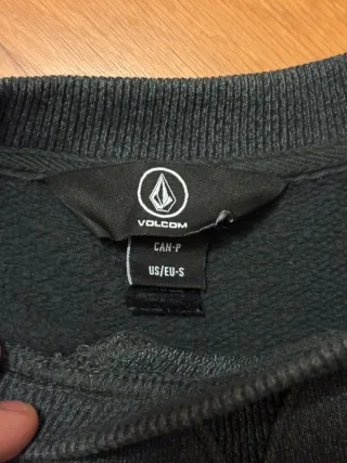 Felpa girocollo Volcom Grigia Taglia S