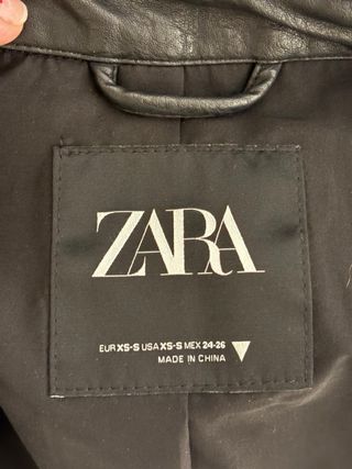 Chaqueta oversize piel sintética