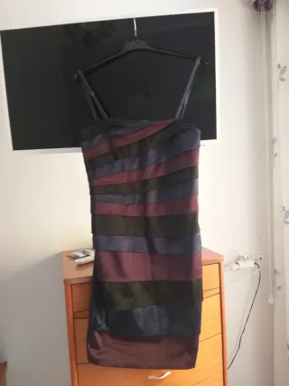 Vestido de fiesta rayas Talla L