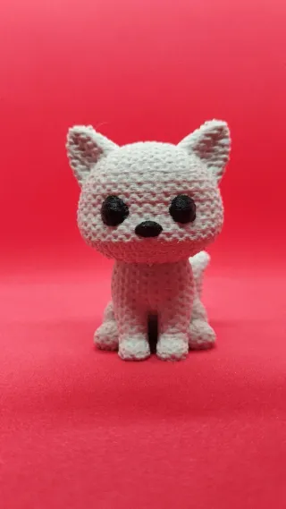 GATITO ESTILO TEJIDO