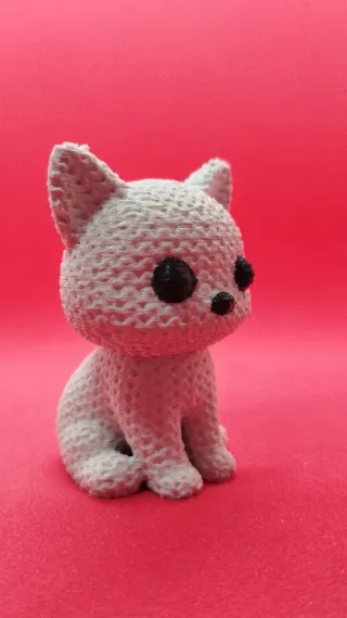 GATITO ESTILO TEJIDO