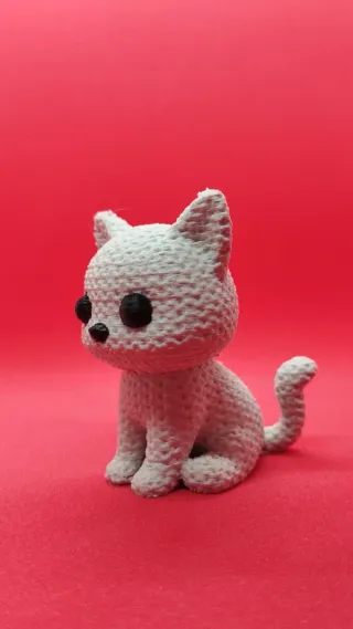 GATITO ESTILO TEJIDO