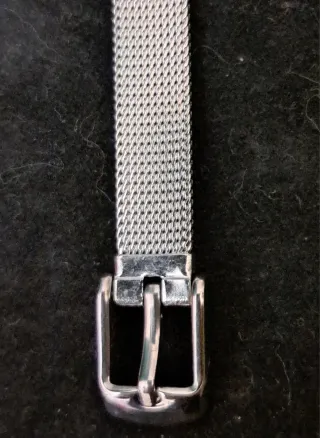 Bracciale unisex acciaio effetto cinturino