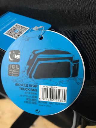 Bolso para Bicicleta para la parrilla Trasera 2en1
