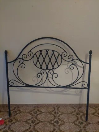 Cabecero forja negro 135 cm