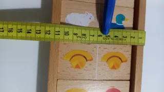 Dominó de madera infantil