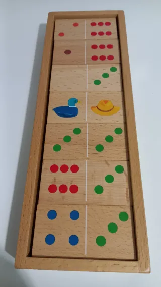 Dominó de madera infantil