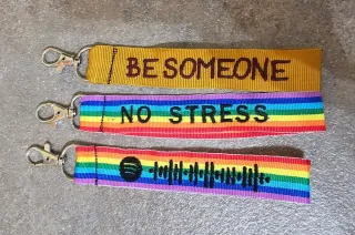 Portachiavi ricamato personalizzabile