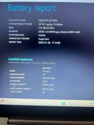 Ordenador Portátil HP i7 13ª Gen 16GB RAM