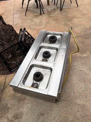 Cocina profesional 3 fuegos