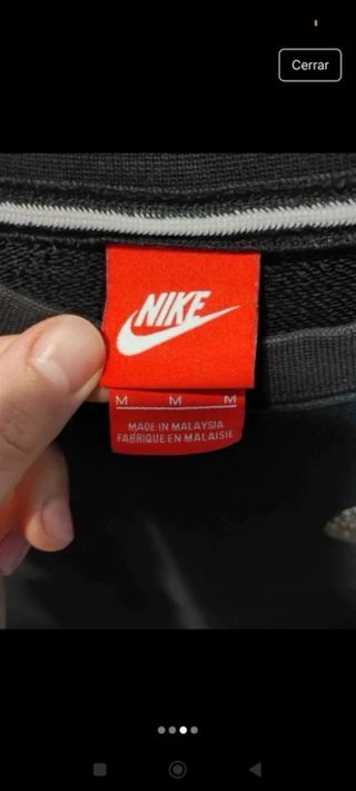 Felpa Nike grigia e nera