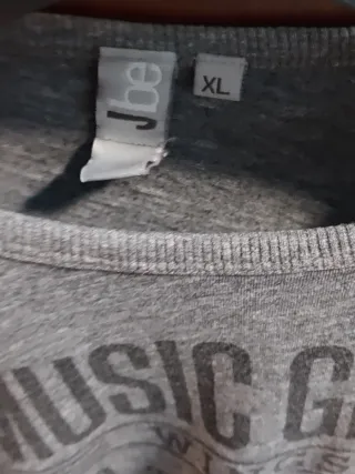 Felpa grigia con stampa Music Gives jbe tg. 13-14a