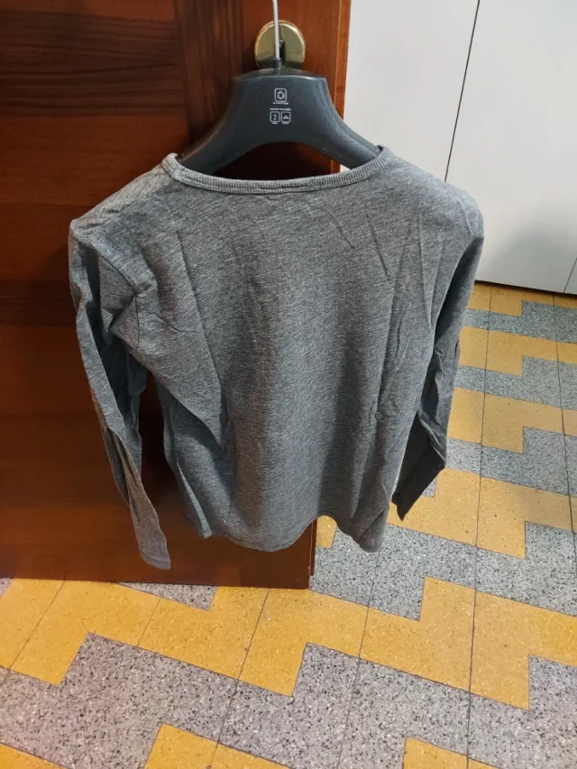 Felpa grigia con stampa Music Gives jbe tg. 13-14a