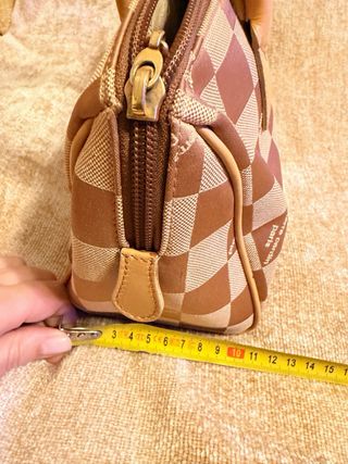 Bolso Pierre Cardin Cuadros Beige/Marrón