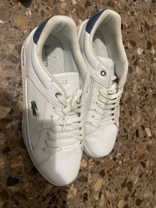 Zapatillas Lacoste Talla 41 Blancas y Azules