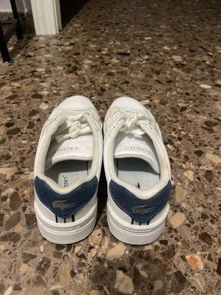 Zapatillas Lacoste Talla 41 Blancas y Azules