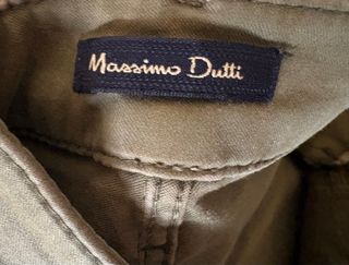 Pantalón pitillo verde Massimo Dutti( skinny fit)