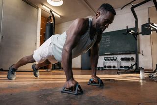 Agarraderas para flexiones Corength del Decathlon