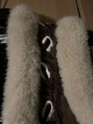 Chaleco Piel Cordero Laurence Heller Marrón