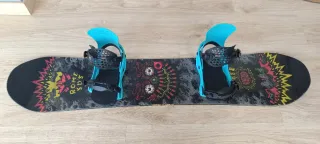 Tabla Snowboard Rome SDS y fijaciones Flux PR.