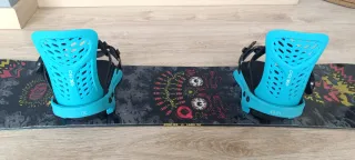 Tabla Snowboard Rome SDS y fijaciones Flux PR.