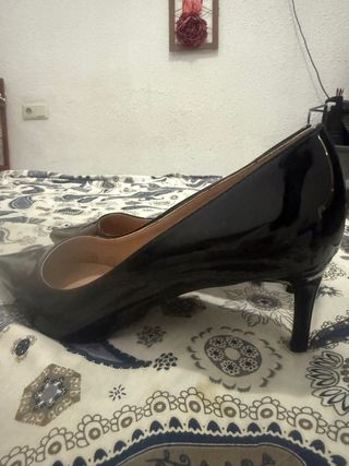 Zapatos de tacón Zara negros talla 41