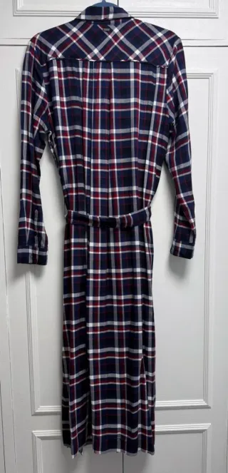 Vestido largo cuadros Pepe Jeans