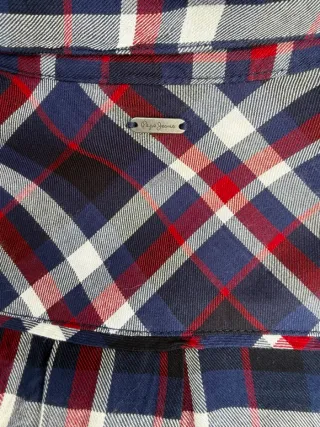 Vestido largo cuadros Pepe Jeans