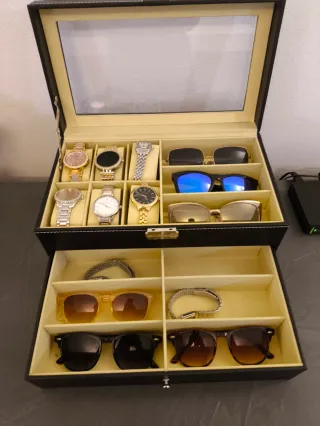 Scatola porta orologi e occhiali